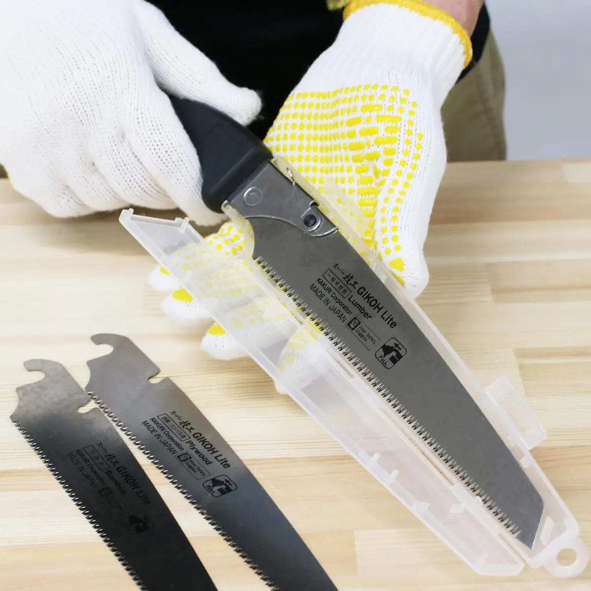 KAKURI Japanese Pruning Saw 8.2" | Interchangeable Blade System for Precision Cutting - view 6