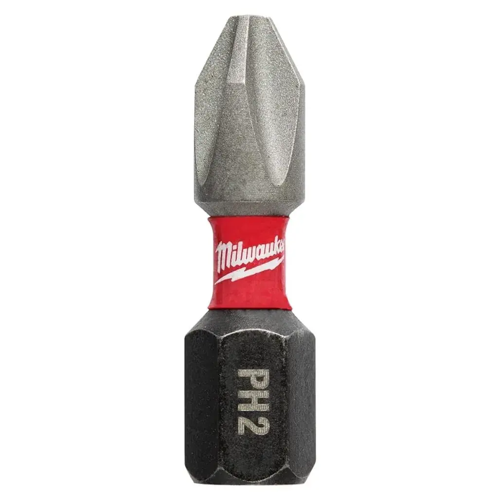 Milwaukee Shockwave Insert Bit Phillips #2, 1-inch, 5-Pack | Alloy Steel for Impact Drivers - view 3