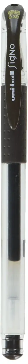 三菱鉛筆 Uni Gel Ballpoint Pen 0.38mm Brown Black | Extra Fine Gel Ink Pen for Precise Writing - main product image