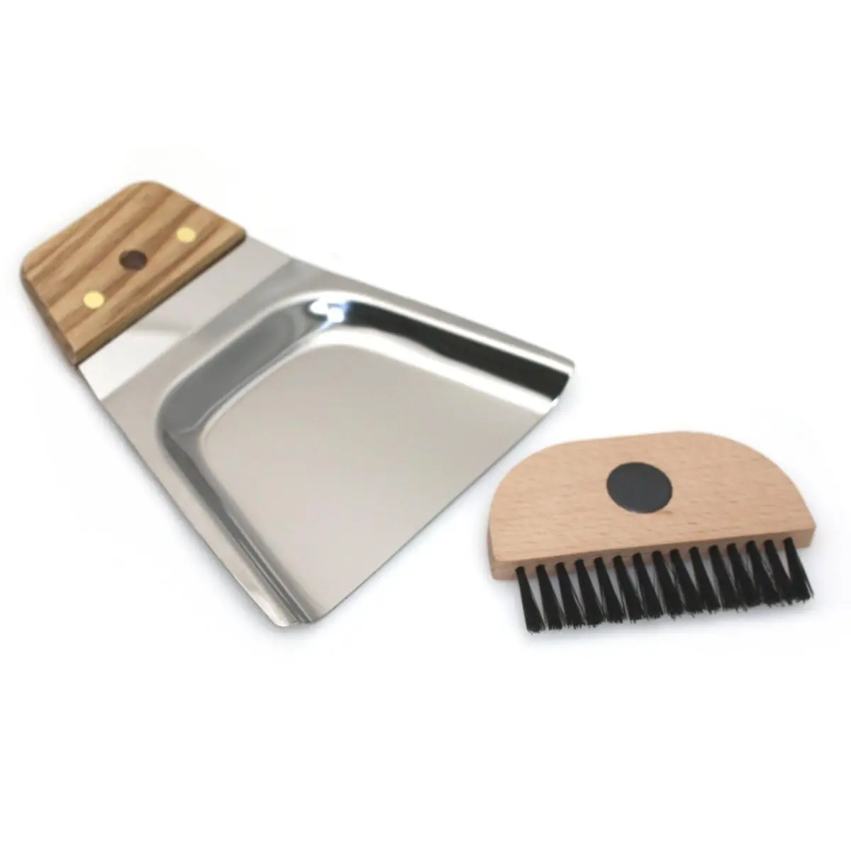 SCI Scandicrafts Small Crumb Set | Stainless Steel & Wood, Magnet Attachment, Hand Broom (1 Pack) - main product image