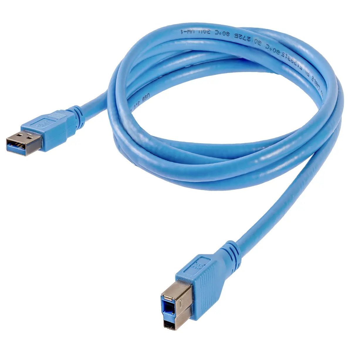 StarTech.com USB 3.0 Cable, 6ft, A to B, Blue | SuperSpeed Data Transfer & Reliable Connection - view 2