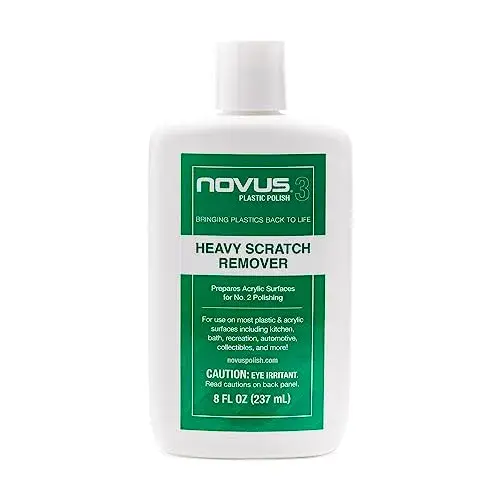 Novus Heavy Scratch Remover #3 | 8 Ounce Bottle | For Deep Scratches & Scuffs - main product image