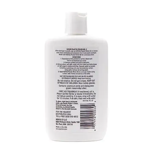 Novus Heavy Scratch Remover #3 | 8 Ounce Bottle | For Deep Scratches & Scuffs - view 2