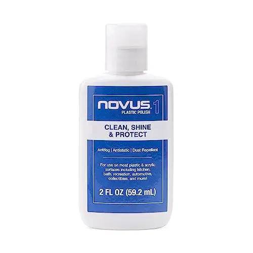 Novus #1 Plastic Clean & Shine - 2 Ounce Bottle for Fine Scratches and Haze - main product image