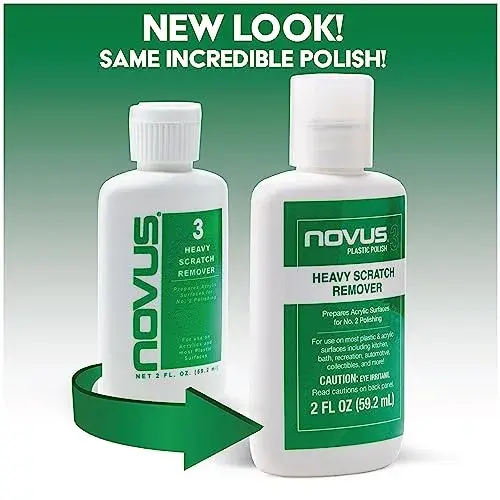 Novus #3 Heavy Scratch Remover | 2 Ounce Bottle | For Deep Scratches & Restoration - view 3