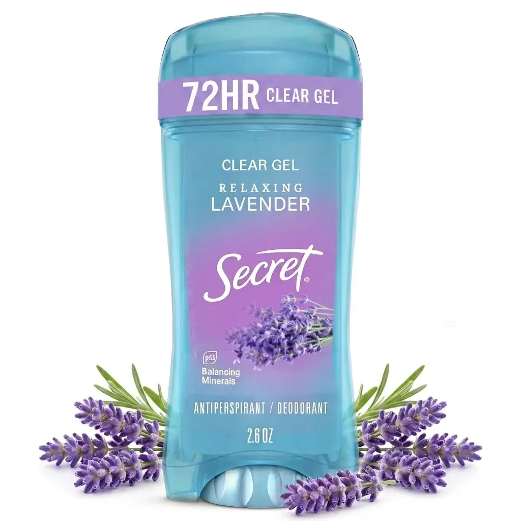 Secret Fresh Clear Gel Antiperspirant Deodorant for Women, Relaxing Lavender Scent, 2.6 oz - main product image