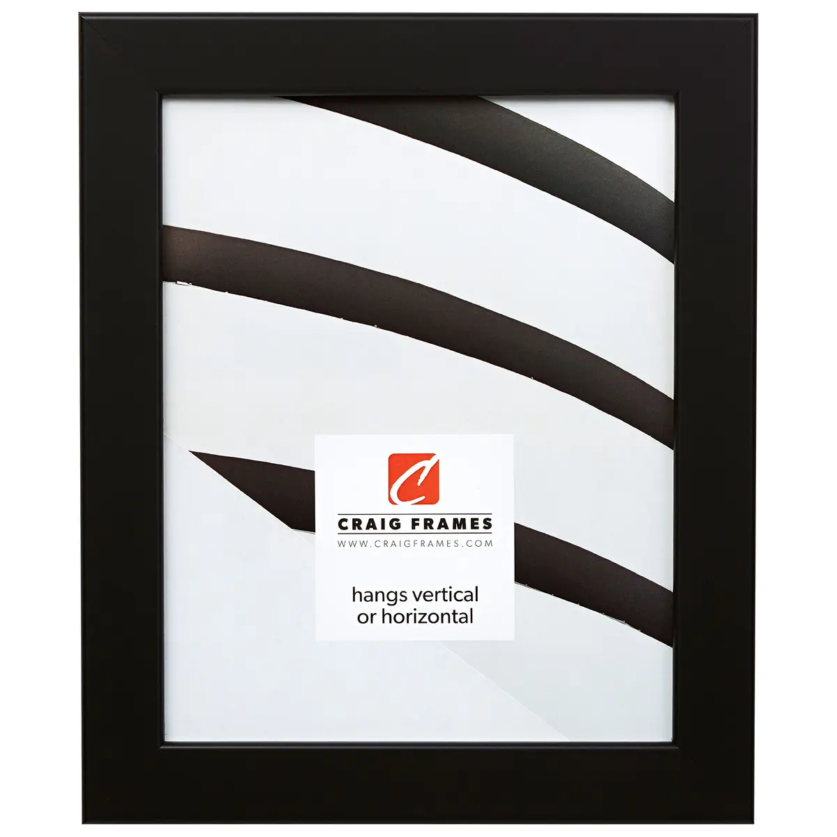 Craig Frames 8.5x11 Black Picture Frame | Contemporary Wall Decor for Photos & Art - main product image