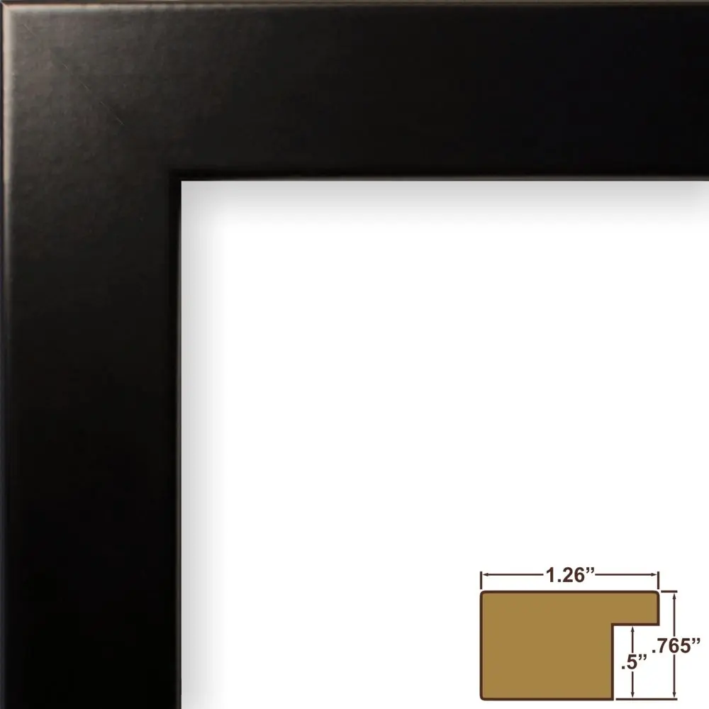 Craig Frames 8.5x11 Black Picture Frame | Contemporary Wall Decor for Photos & Art - view 2