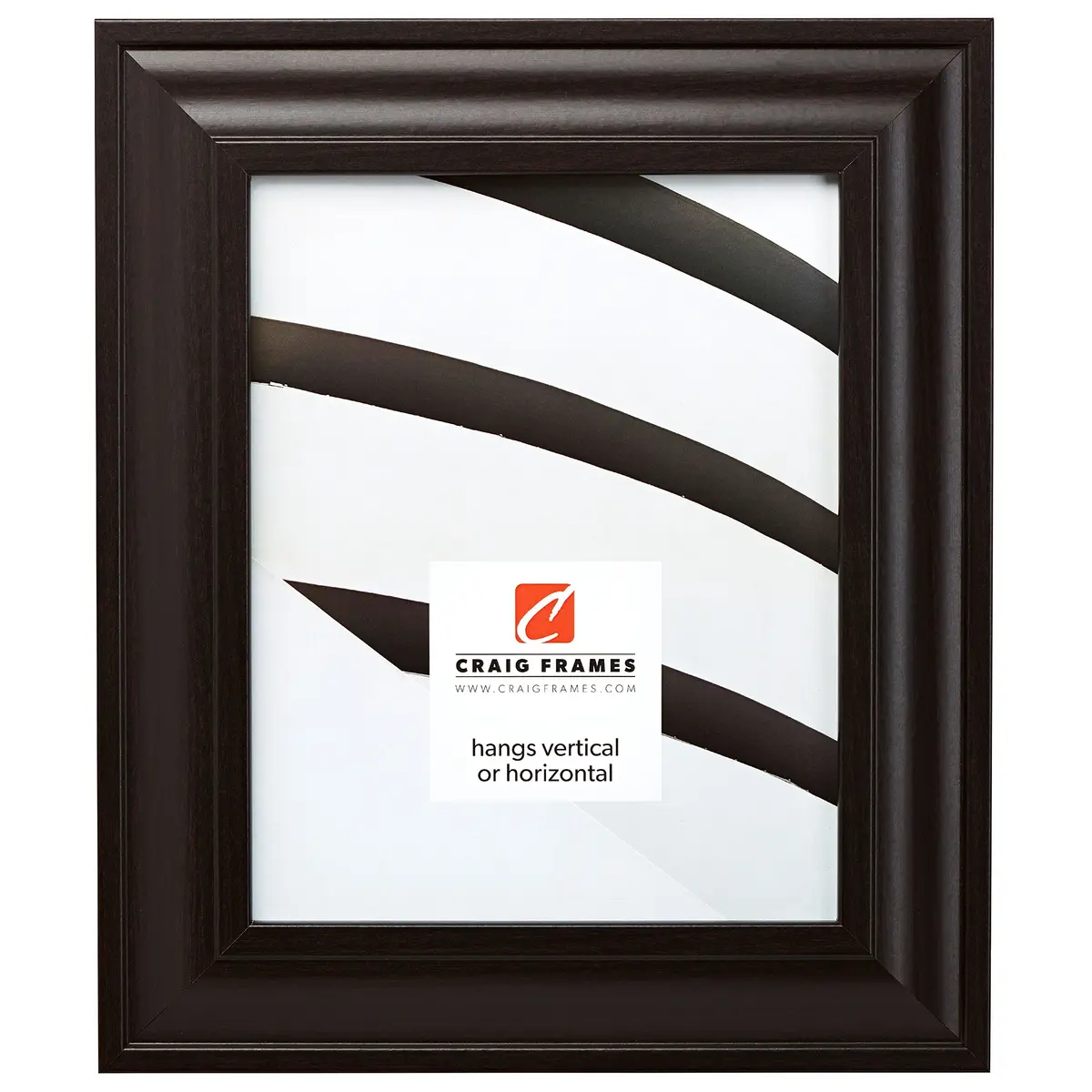 Craig Frames 10x13 Inch Walnut Brown Picture Frame | Contemporary Style, Real Glass Front, Ready to Hang - main product image