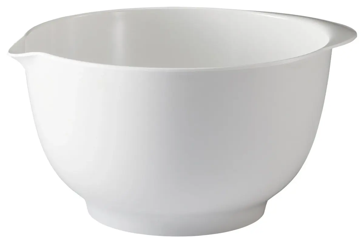 Hutzler Melamine Mixing Bowl Set: 2, 3, and 4 Liters, White | BPA-Free & Dishwasher Safe - view 3