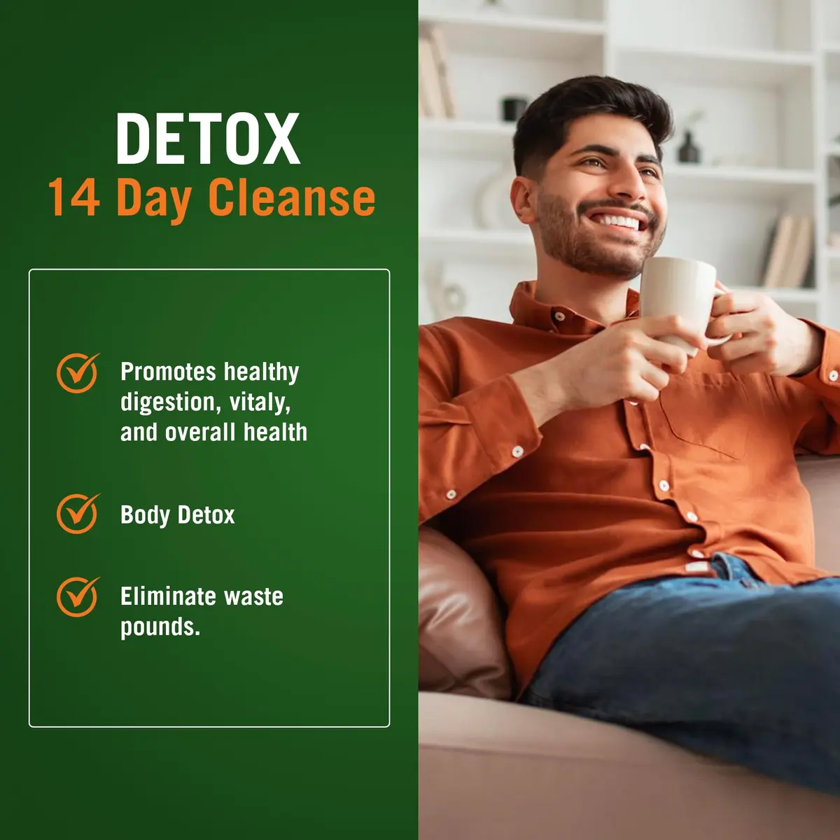 Century Systems The Cleaner Detox 104 Vegetarian Capsules | 14-Day Internal Cleansing for Men - view 3
