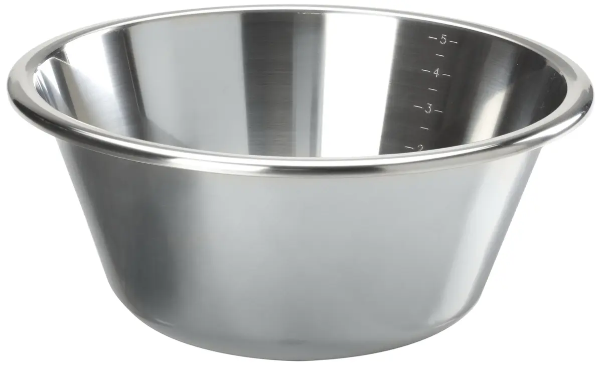 Linden Sweden Stainless Steel Whip Bowl, 5.5-Quart | Commercial-Quality Mixing Bowl with Accurate Gradation - main product image