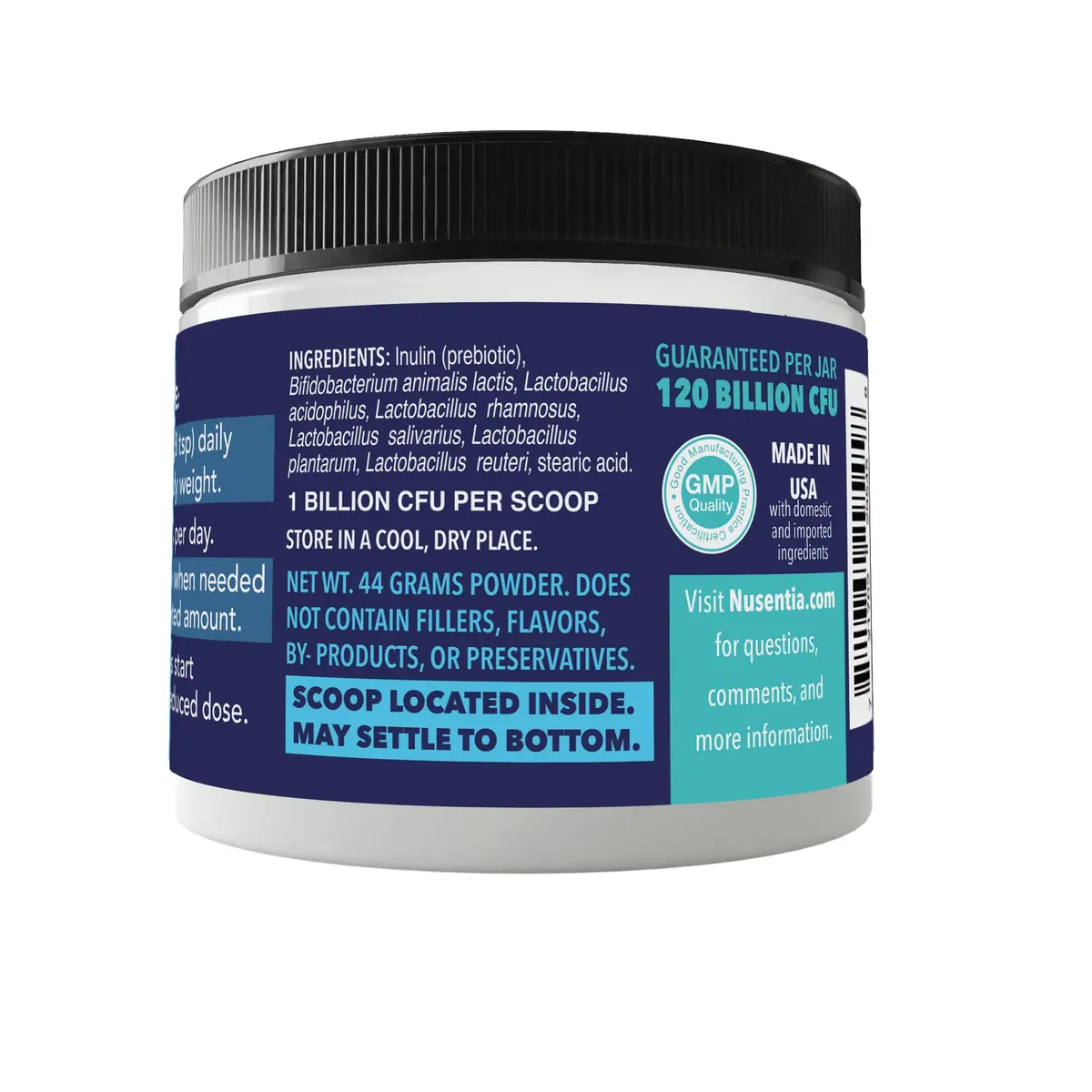 NUSENTIA Probiotics for Cats & Dogs 44g (120 scoops) | Gut & Digestive Support for Pets - view 7