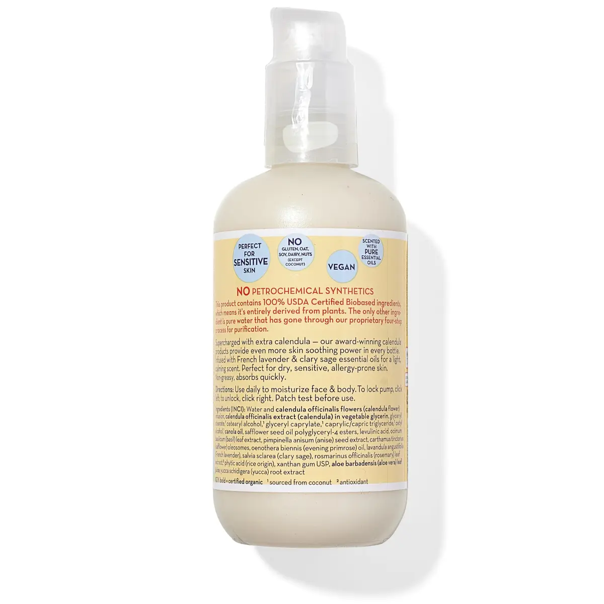 California Baby Calendula Lotion | 8.5 oz (251 ml) | USDA Certified 100% Bio-Based Moisturizer for Sensitive Skin - view 2