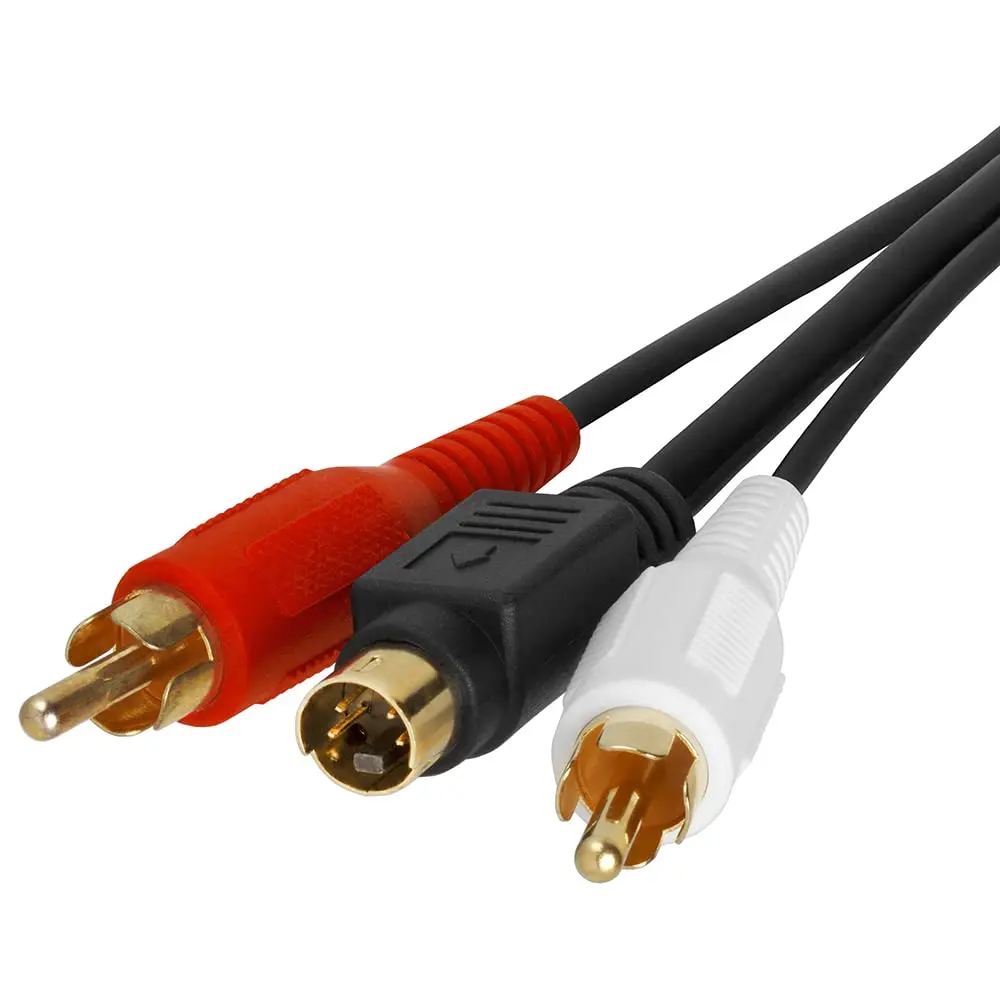 Cmple S Video Cable 75 ft SVHS 4-PIN Video Cord for Home Theater, Camcorder, DVD Player - Black | Low Signal Loss, Gold-Plated - view 3