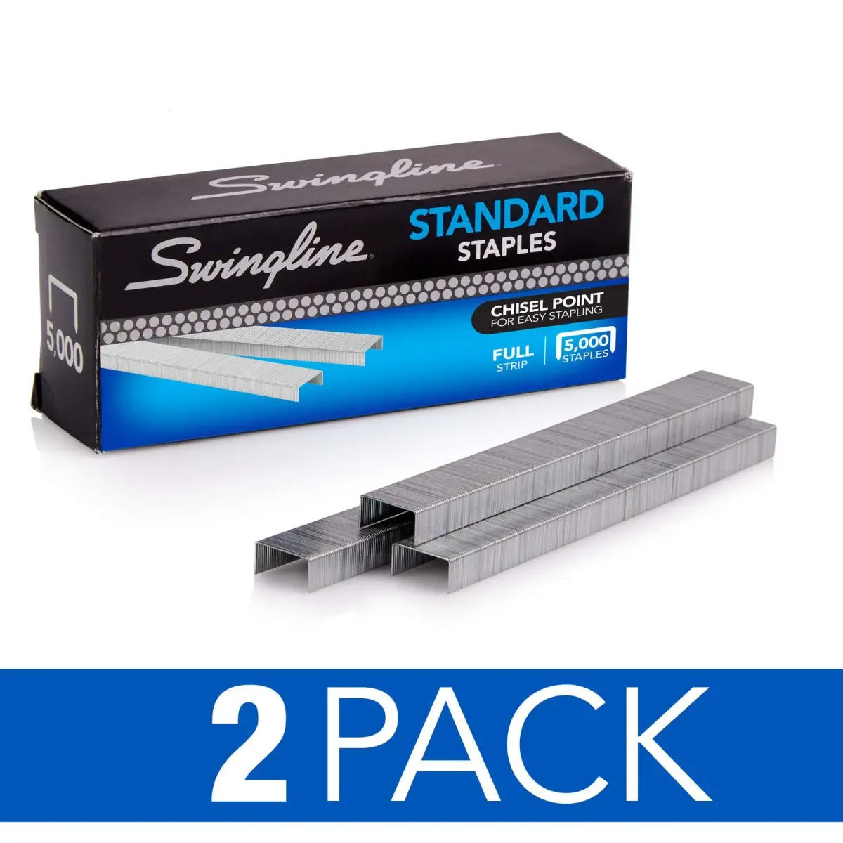 Swingline Standard Staples 1/4" Length, 5000 Staples/Box, 2-Pack | Reliable Performance for Office & School - view 6