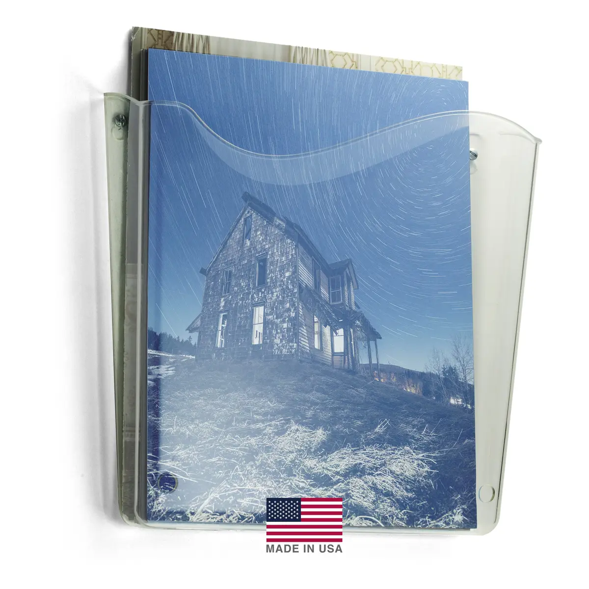 Officemate Unbreakable Vertical Wall File, Letter Size, Clear | Space-Saving Office Organizer - view 4