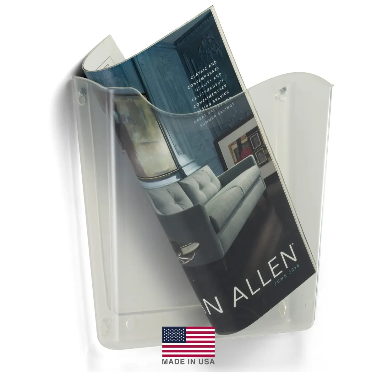 Officemate Unbreakable Vertical Wall File, Letter Size, Clear | Space-Saving Office Organizer - view 5