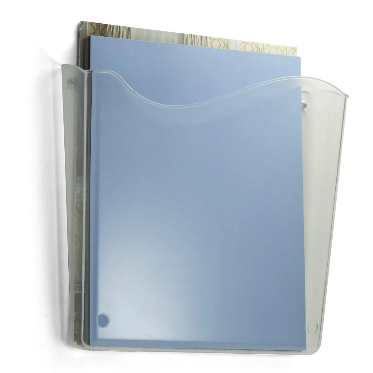 Officemate Unbreakable Vertical Wall File, Letter Size, Clear | Space-Saving Office Organizer - view 7