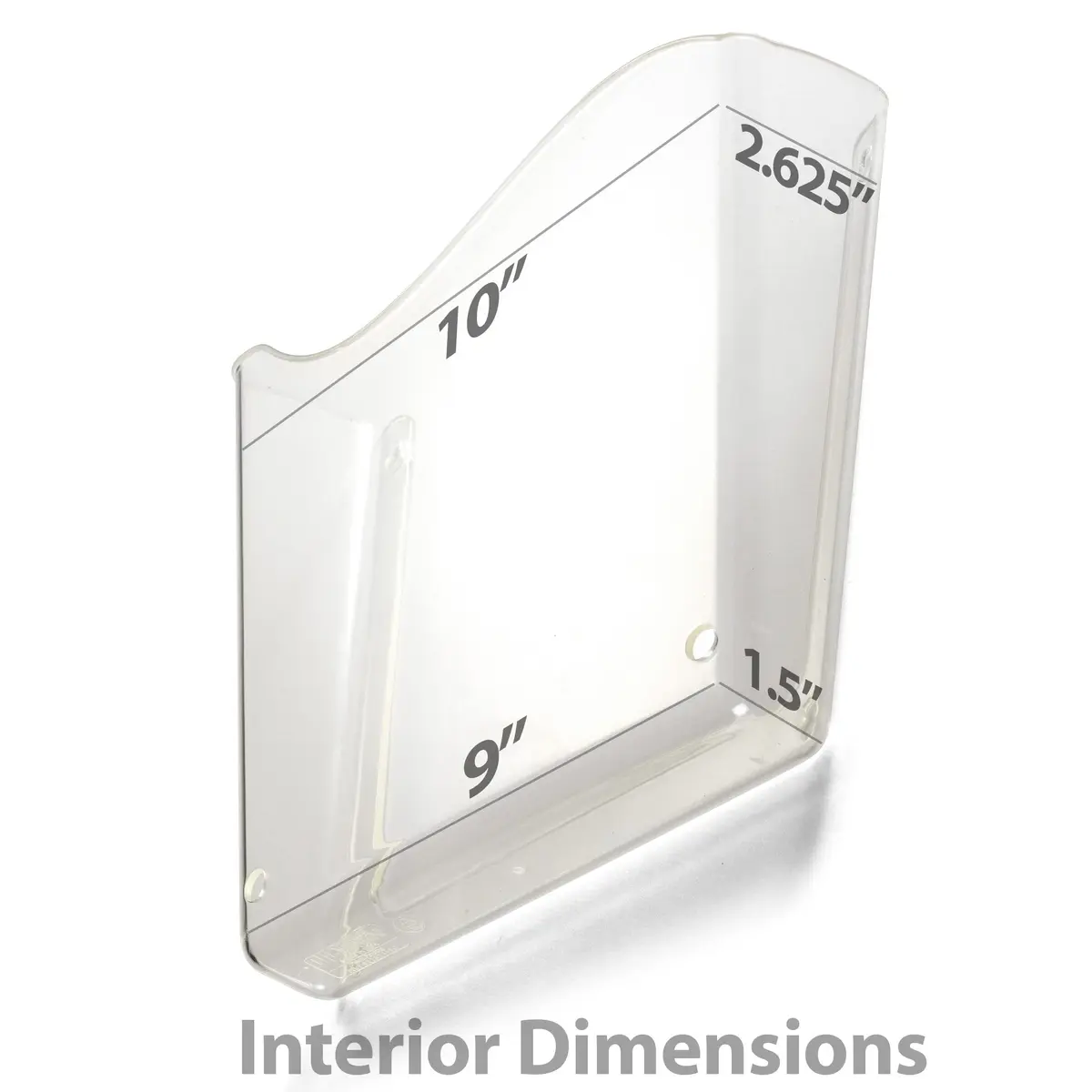Officemate Unbreakable Vertical Wall File, Letter Size, Clear | Space-Saving Office Organizer - view 3