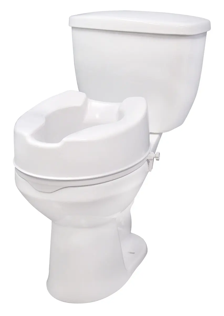 Drive Medical Premium Raised Toilet Seat 6 Inch Height | Aids Sitting & Standing - main product image
