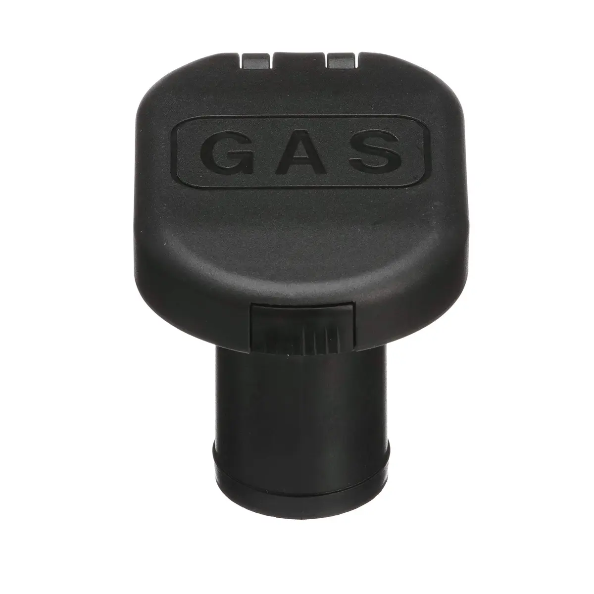 Seachoice Deck Mount Gas Fill Plate with Vent & Hinged Flip-Top Cap, Black Plastic (156 g / 0.25 lb) - main product image