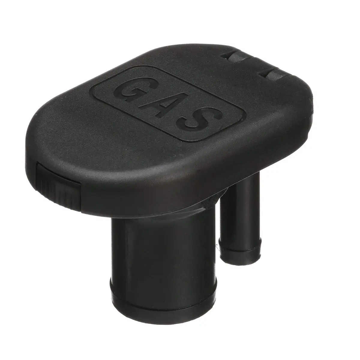 Seachoice Deck Mount Gas Fill Plate with Vent & Hinged Flip-Top Cap, Black Plastic (156 g / 0.25 lb) - view 2