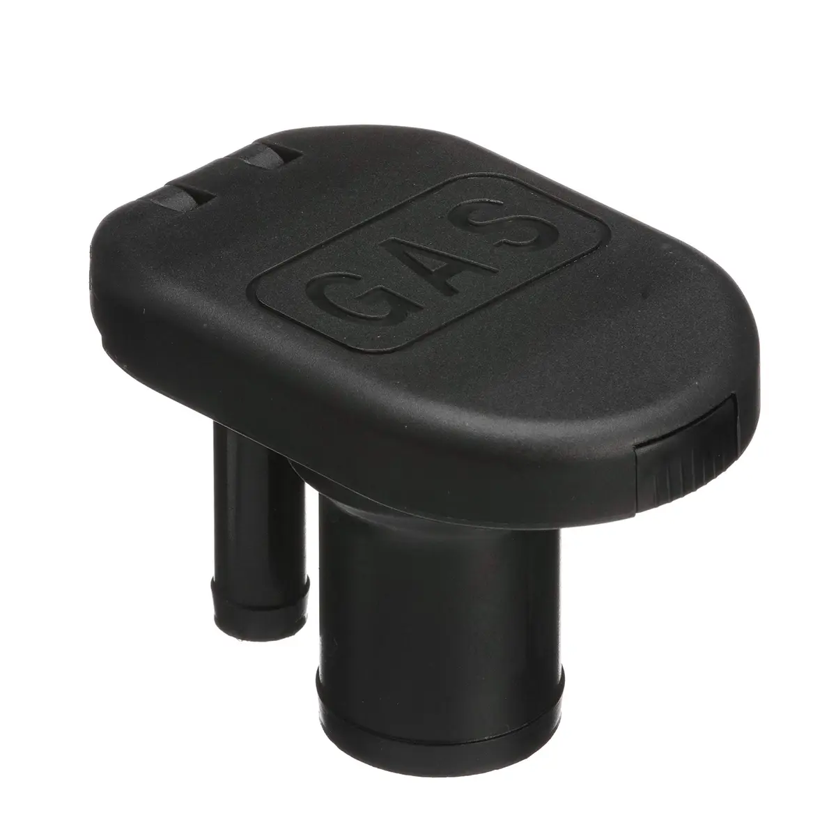 Seachoice Deck Mount Gas Fill Plate with Vent & Hinged Flip-Top Cap, Black Plastic (156 g / 0.25 lb) - view 3