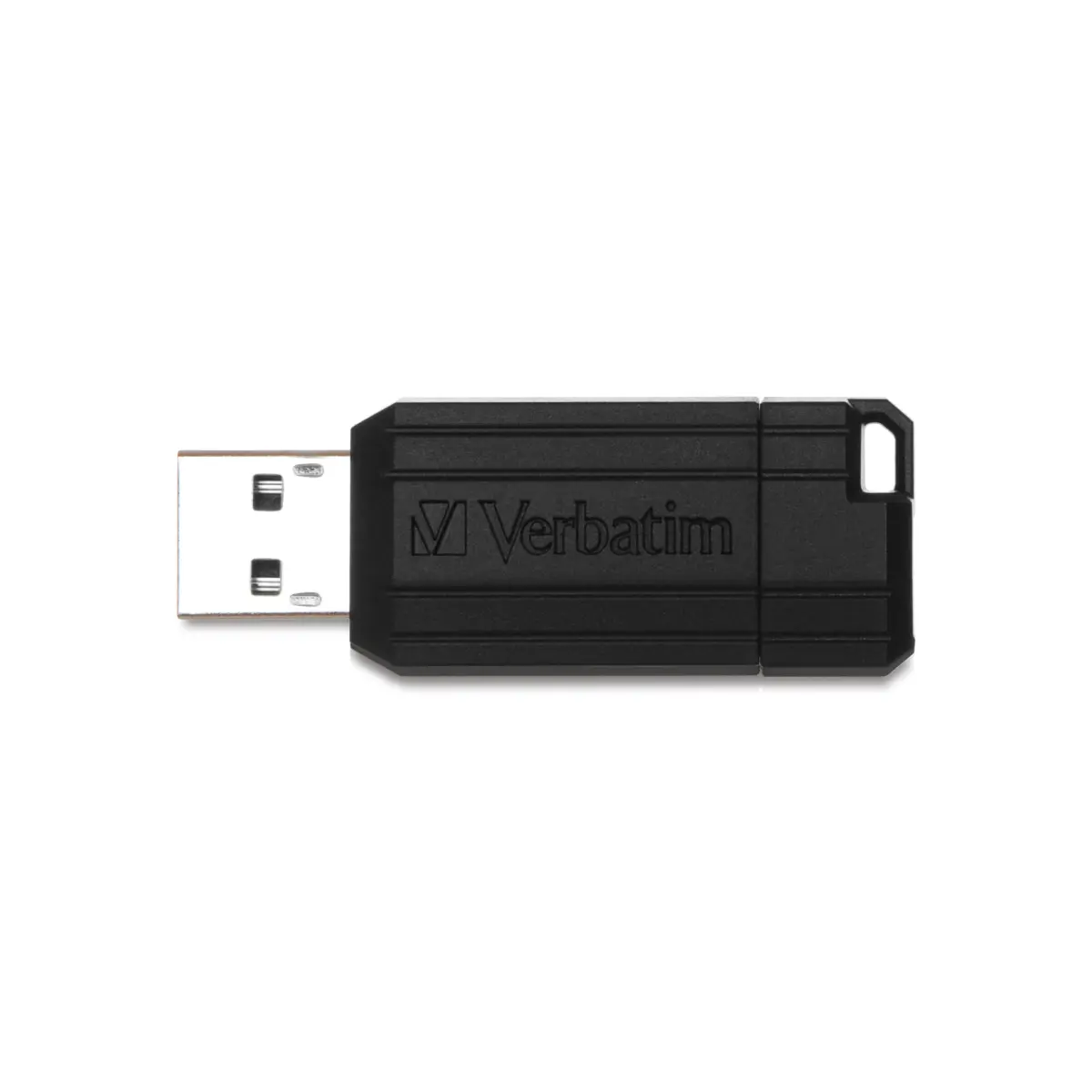 Verbatim 32GB Pinstripe USB 2.0 Flash Drive Retractable Thumb Drive - Black - view 9
