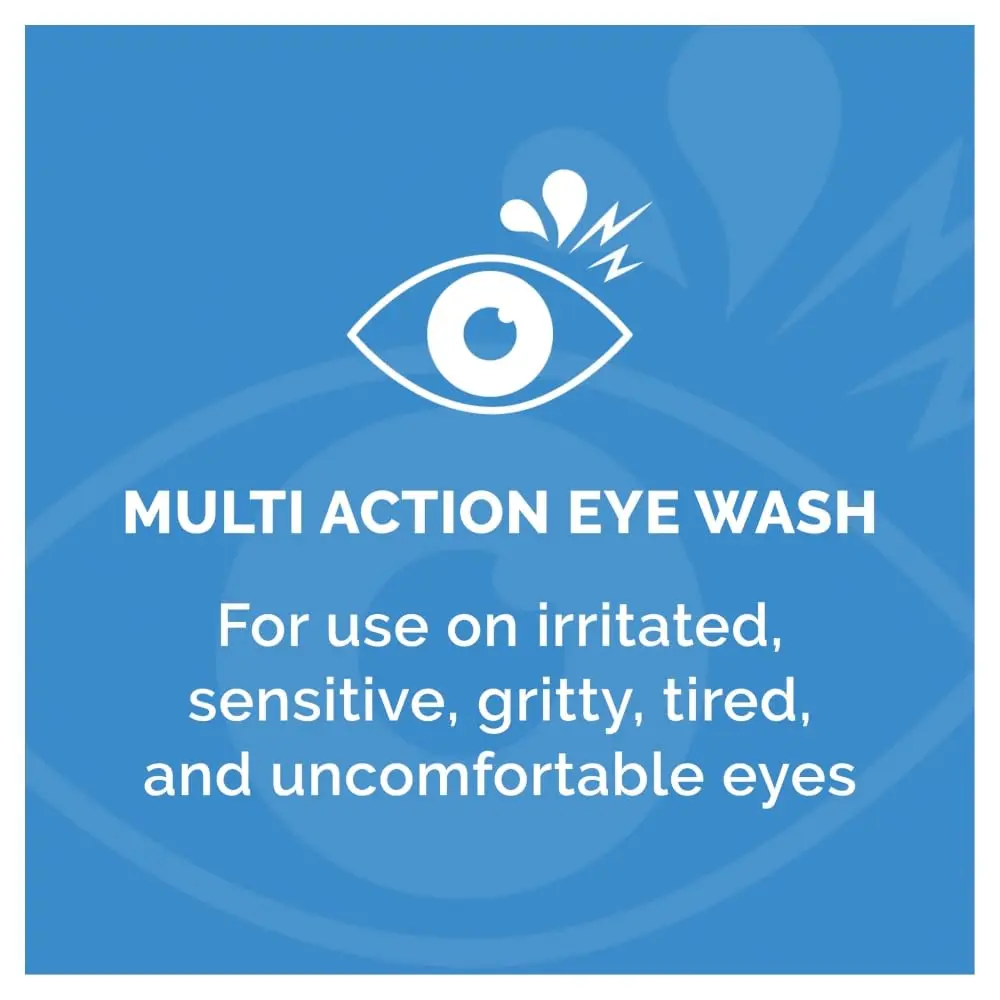 Optrex Multiaction Eye Wash with Eye Bath 300ml (10.14 Fl Oz) | Gentle Cleansing for Tired Eyes - view 3