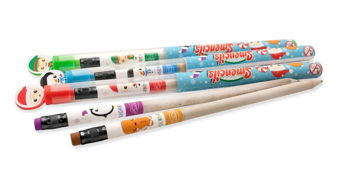 Scentco Holiday Smencils - HB #2 Scented Fun Pencils, 5 Count | Holiday-themed, Recycled Newspaper, Long-lasting Scents - view 7