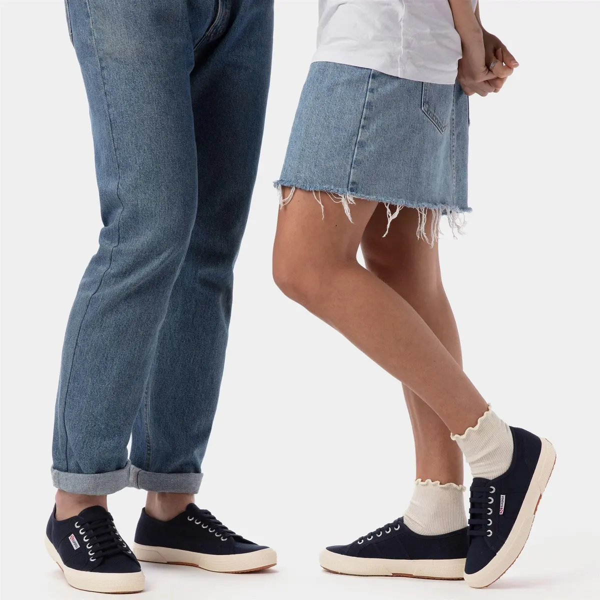 Superga 2750 Cotu Classic Canvas Sneakers for Men & Women | Iconic Italian Tennis Shoes with Breathable Upper, Non Slip Rubber Sole, Navy (3.5 Men / 5 Women) - view 2