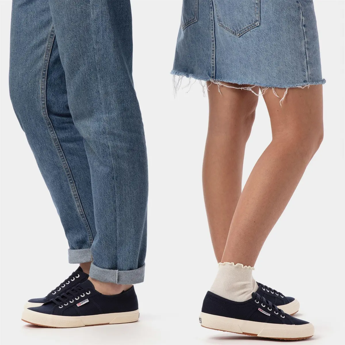 Superga 2750 Cotu Classic Canvas Sneakers for Men & Women | Iconic Italian Tennis Shoes with Breathable Upper, Non Slip Rubber Sole, Navy (3.5 Men / 5 Women) - view 3