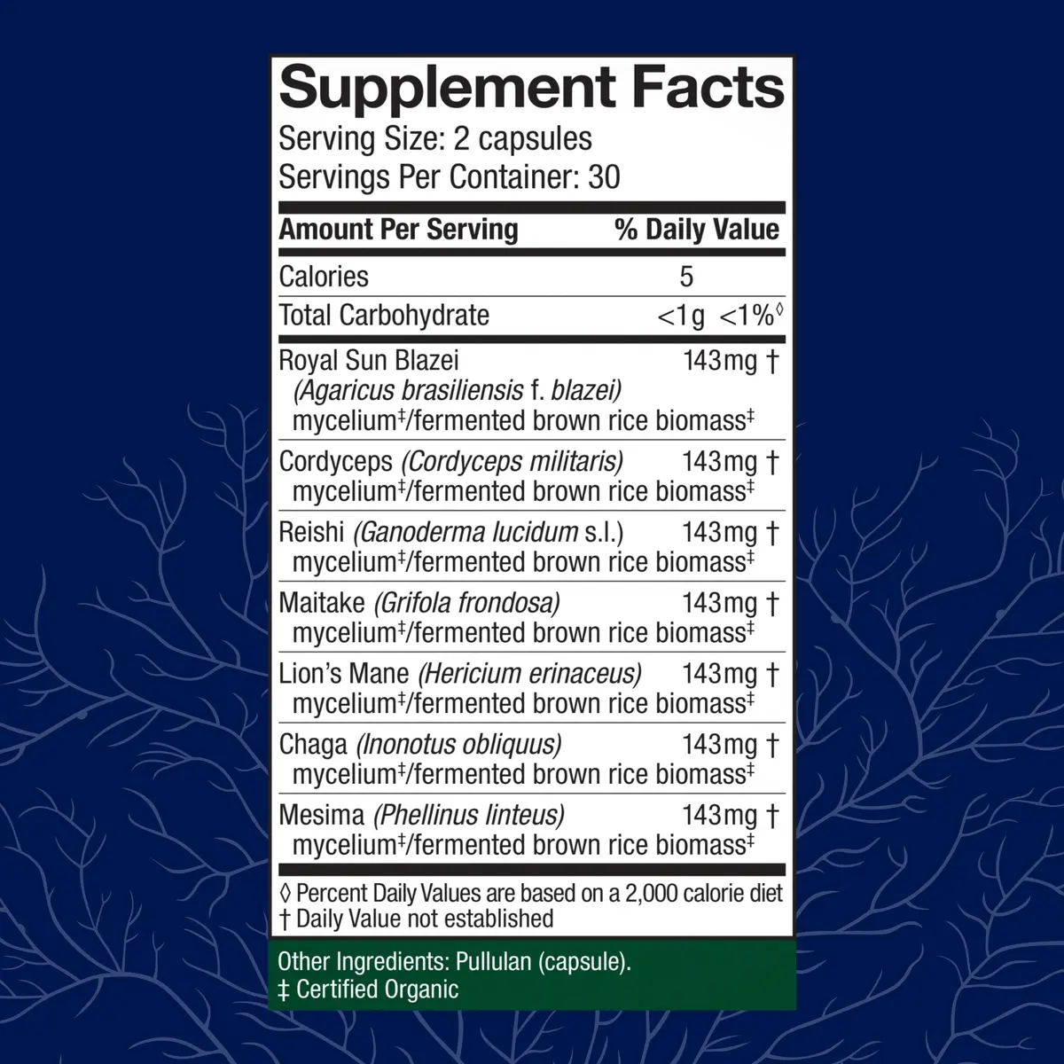 Host Defense Stamets 7 Immune Support Mushroom Supplement 60 Capsules | 7-Species Blend for Daily Wellness - view 2