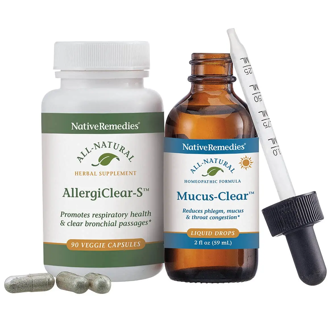 Native Remedies Clear Sinus & Throat ComboPack | Natural Respiratory Support for Adults in India - main product image
