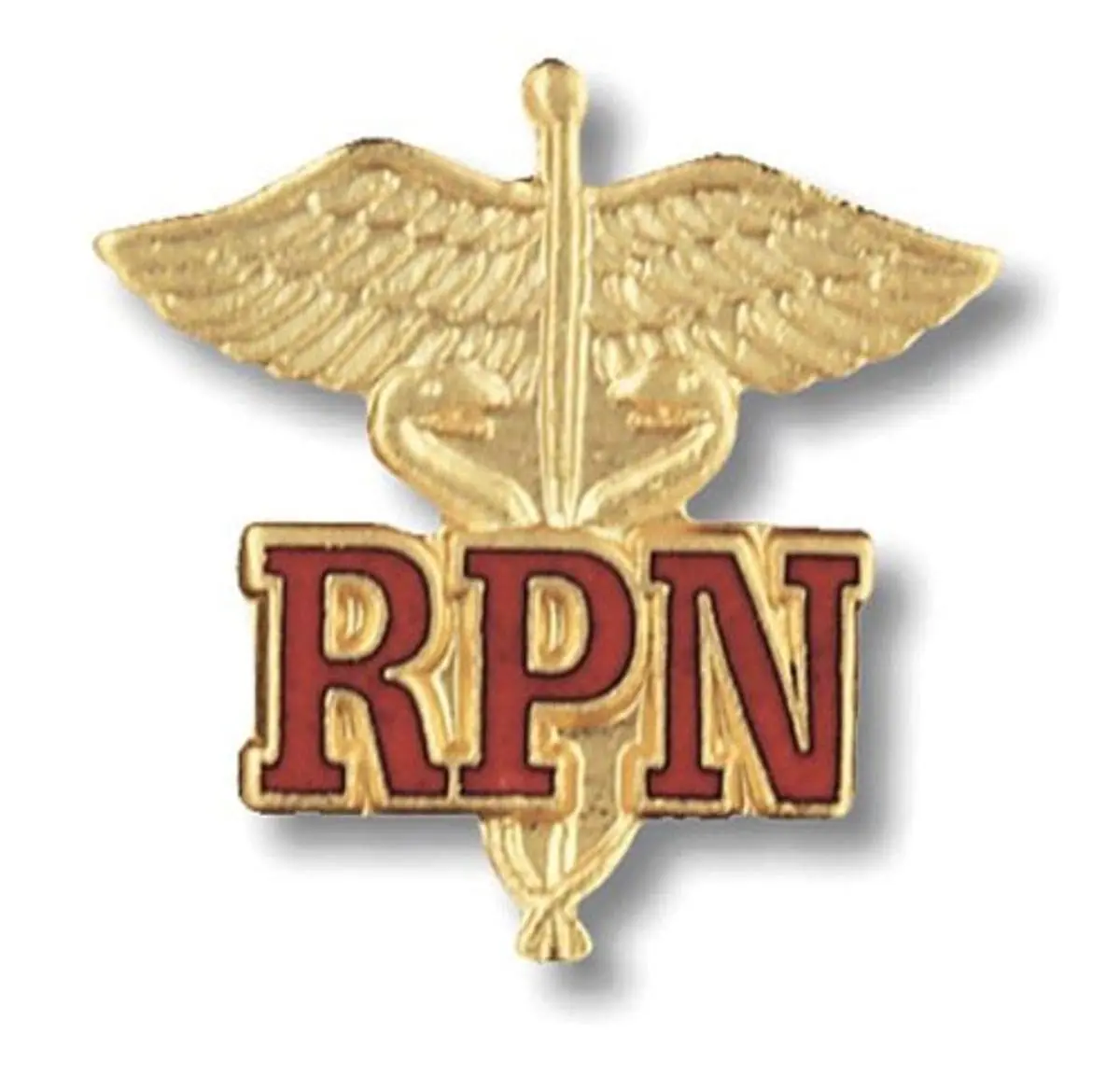 Prestige Medical Registered Practical Nurse Emblem Pin, Handcrafted Cloisonne Jewelry (1 Count) - main product image