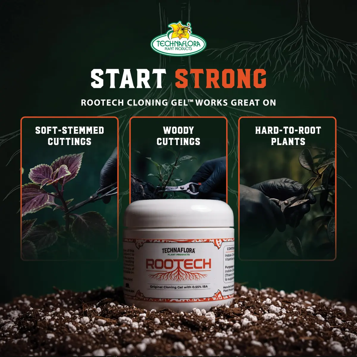 Technaflora Rootech Cloning Gel 0.55% IBA 0.25 oz | Supports Rapid Root Development - view 4