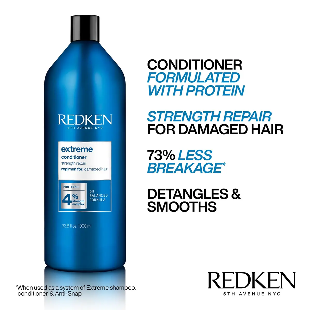 Redken Extreme Conditioner – For Damaged Hair, 33.8 Fl Oz - view 3