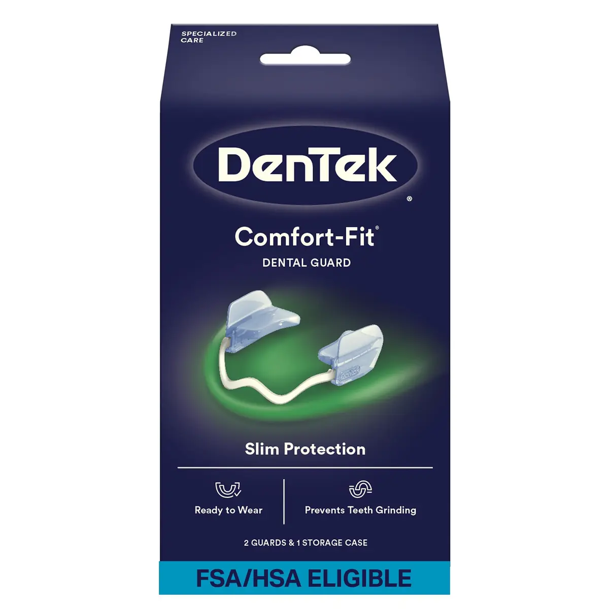 DenTek Comfort-Fit Dental Guard 2 Pack | Adjustable Night Guard for Bruxism, BPA & Latex Free, Made in USA - main product image
