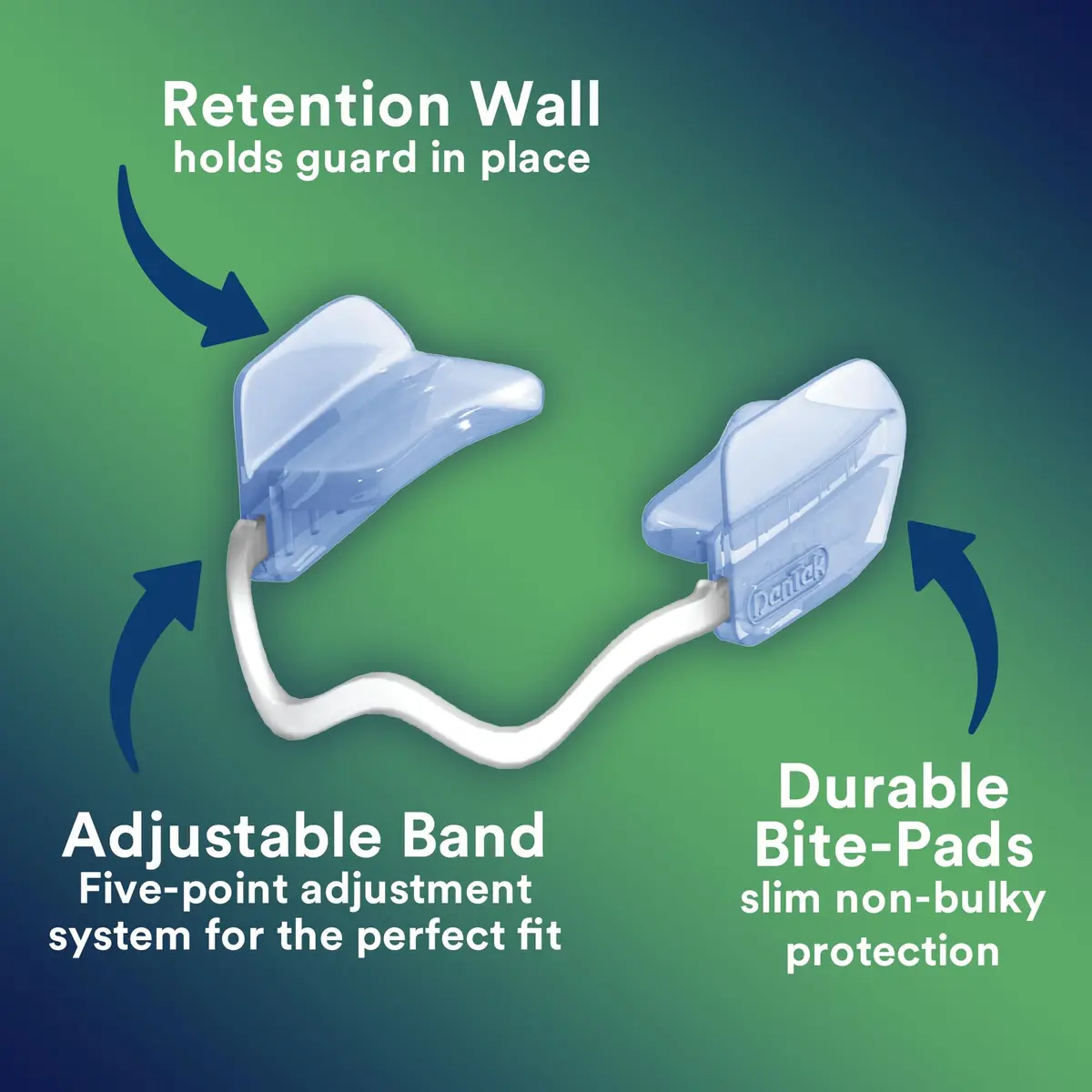 DenTek Comfort-Fit Dental Guard 2 Pack | Adjustable Night Guard for Bruxism, BPA & Latex Free, Made in USA - view 3