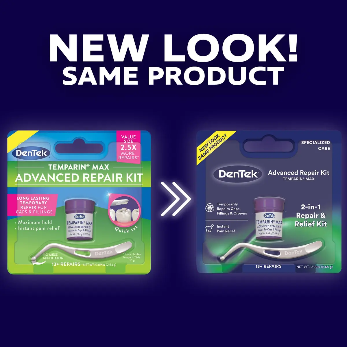 DenTek Temparin Max Advanced Tooth Repair Kit, 6 Kits | Temporary Dental Emergency Fix, 13+ Repairs - view 2