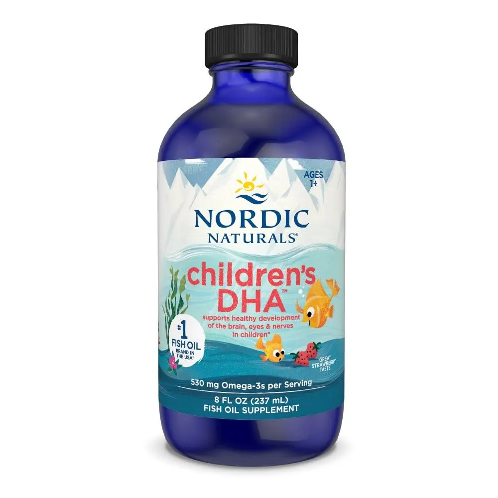 Nordic Naturals Children's DHA 8 oz | Strawberry Omega-3 Fish Oil for Kids - main product image