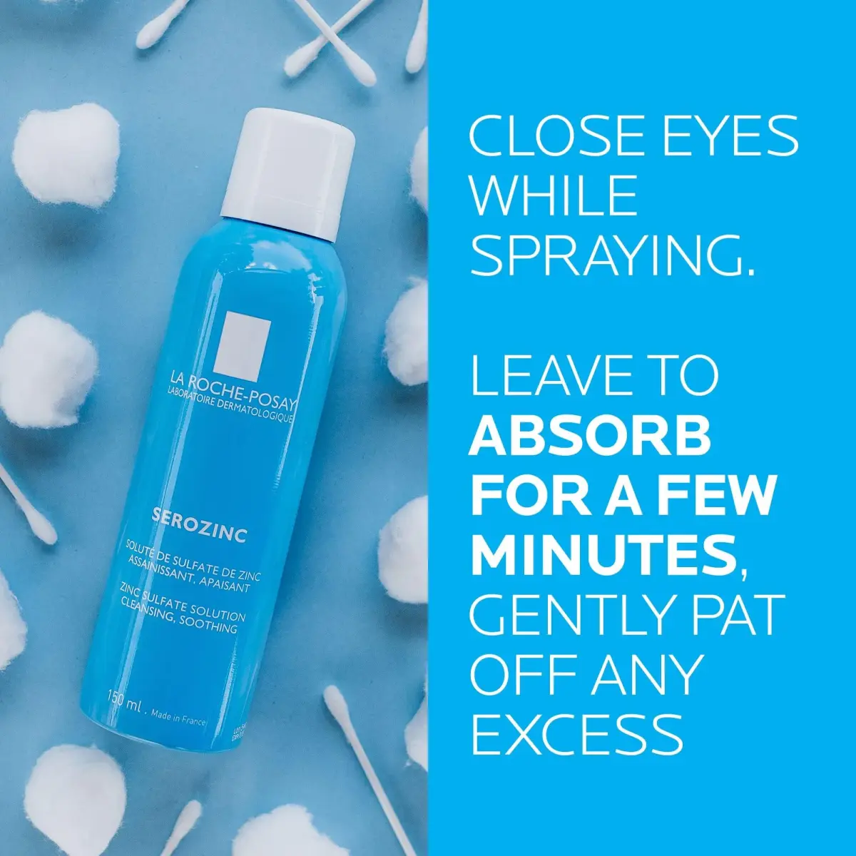 La Roche-Posay Serozinc Mattifying Face Mist 150ml (5.2 Fl Oz) | Controls Shine for Oily, Sensitive Skin - view 2