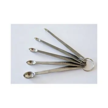 Libertyware Dash, Drop, Smidgen, Pinch, Tad Measuring Spoon Set | 5-Piece Stainless Steel Set for Unique Measures - view 2