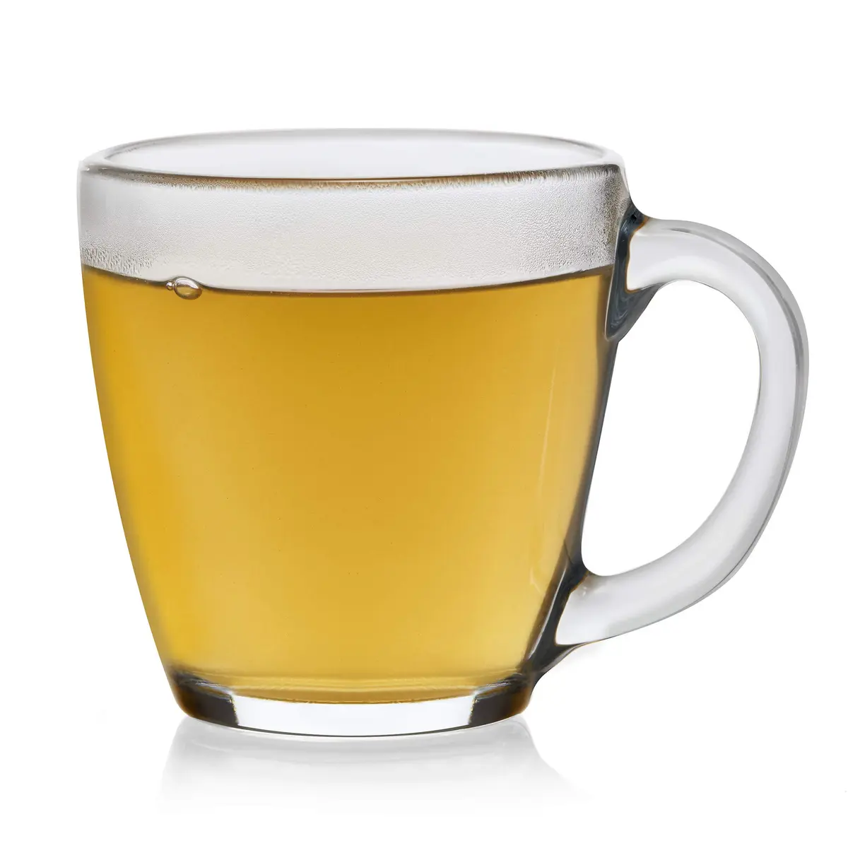 Libbey Tapered Glass Mug Set of 8 | 15.5 Oz Thick, Clear Glass Coffee Cups for Tea & Cider - view 7