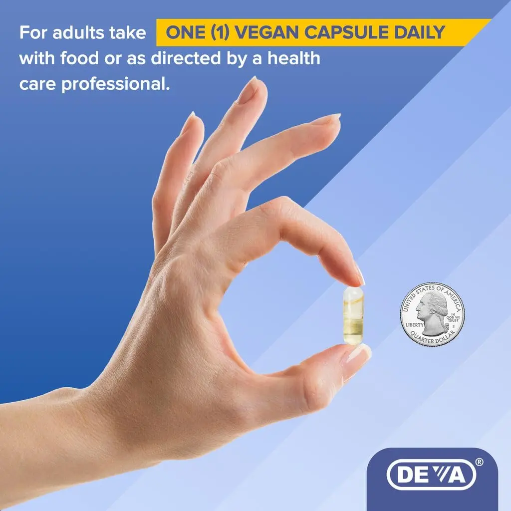 DEVA Vegan Vitamins Borage Oil 500mg | Omega-6 Fatty Acid Source, 90 Tablets - view 2