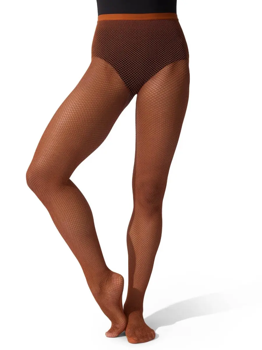 Capezio Women's Fishnet Seamless Tight Toffee | Professional Dancewear for All Body Types - main product image