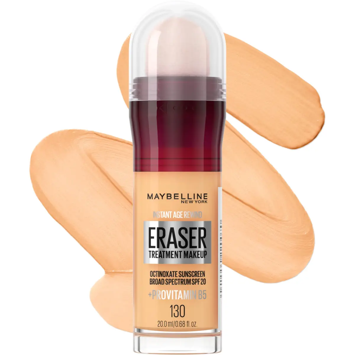 Maybelline Instant Age Rewind Eraser Foundation SPF 20, Shade 130, Blurs Fine Lines & Wrinkles - main product image