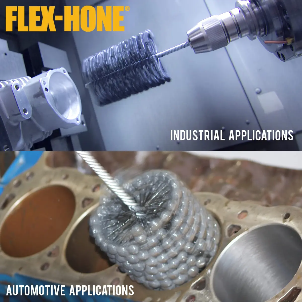 Flex-Hone GBD31212 3-1/2" (89mm) Diameter | Silicon Carbide, 120 Grit, For Mild Steel & Cast Iron - view 3