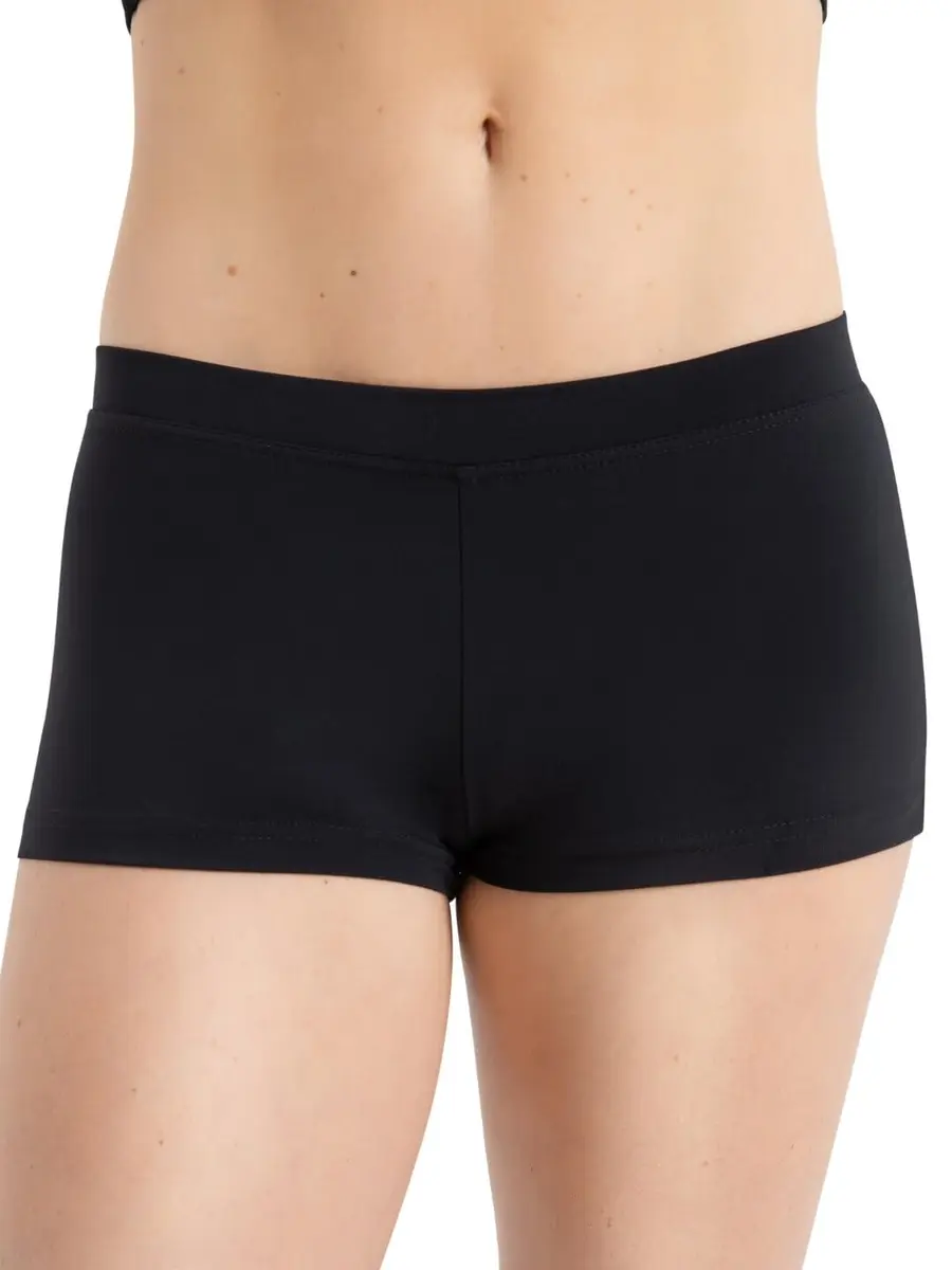 Capezio Women's Low Rise Boy Cut Short 1 1/4" Nylon Dance Shorts for Women - main product image